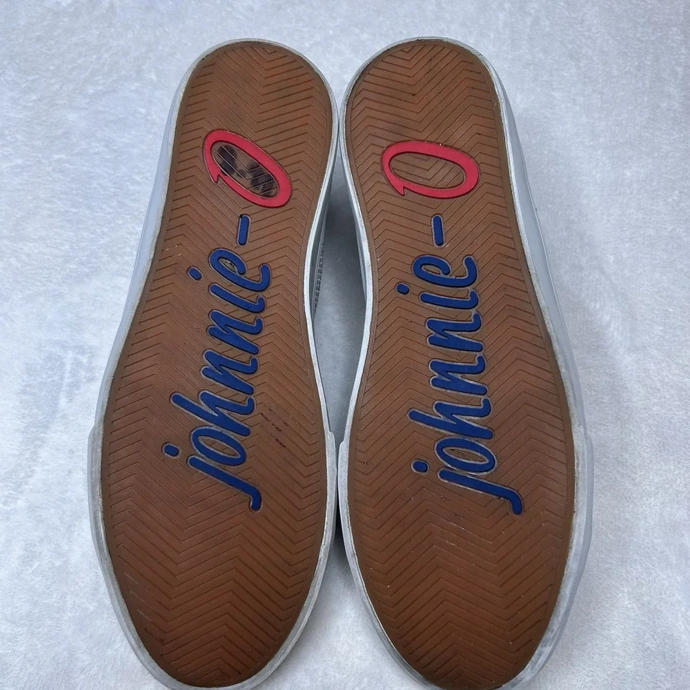 Johnnie O Shoes Gray‎ Mens 9M Techknit Stretch Knit Sneakers Preppy